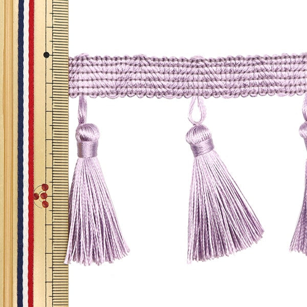 【数量5から】 手芸ブレード 『2023タッセルブレード ライトパープル BE4276-9』