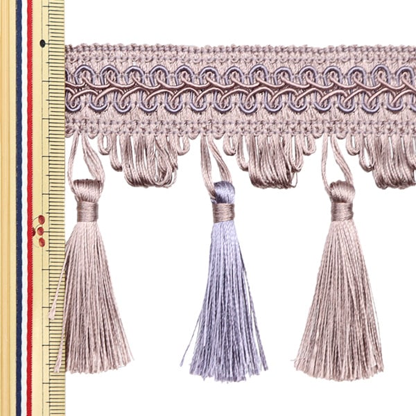 【数量5から】 手芸ブレード 『2023タッセルブレード パープル×ラベンダー BE4207-2』