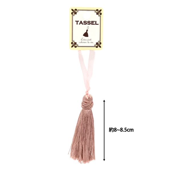Handicraft parts "2023 Tassel Pink beige BX1299-10"