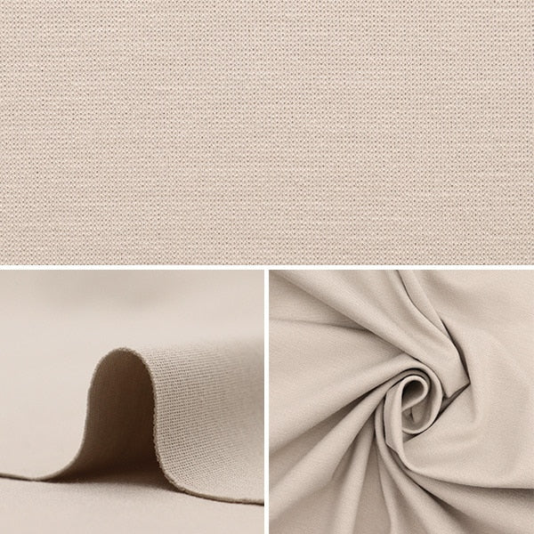 【数量5から】 生地 『すっきりポンチニットライト ライトクリームグレー KNITPUL-A』