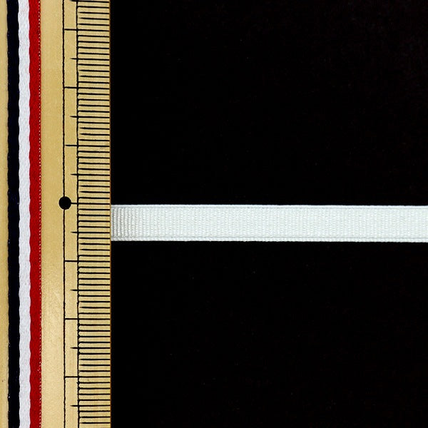 【数量5から】 手芸ひも 『ストレッチグログラン 幅約6mm 106番色 アイボリー SIC-EB007』 SHINDO