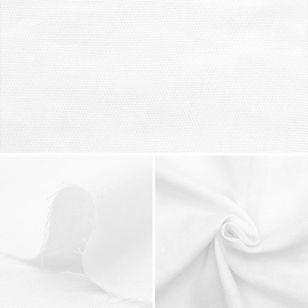 【数量5から】 生地 『オーガニックコットン Wガーゼ ホワイト MFH14398-WH』
