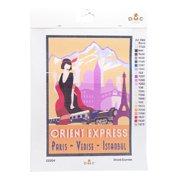 Embroidery kit "Print Canvas Orient Express C2204" DMC Dewems