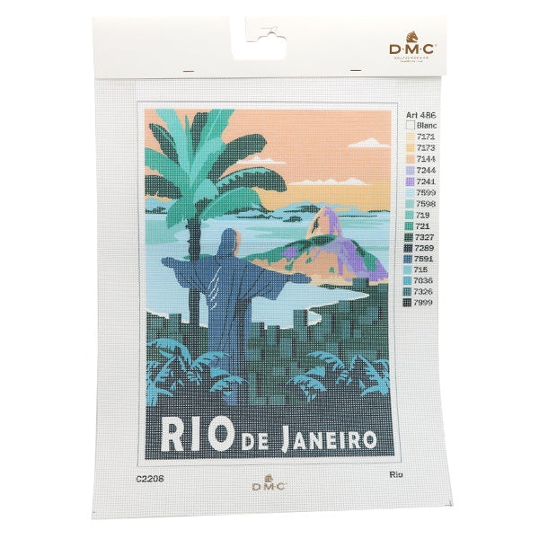 Embroidery kit "Print Canvas Rio de Janeiro C2208" DMC Dewems