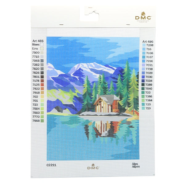 Embroidery kit "Print Canvas Alps C2211" DMC Deem Sea