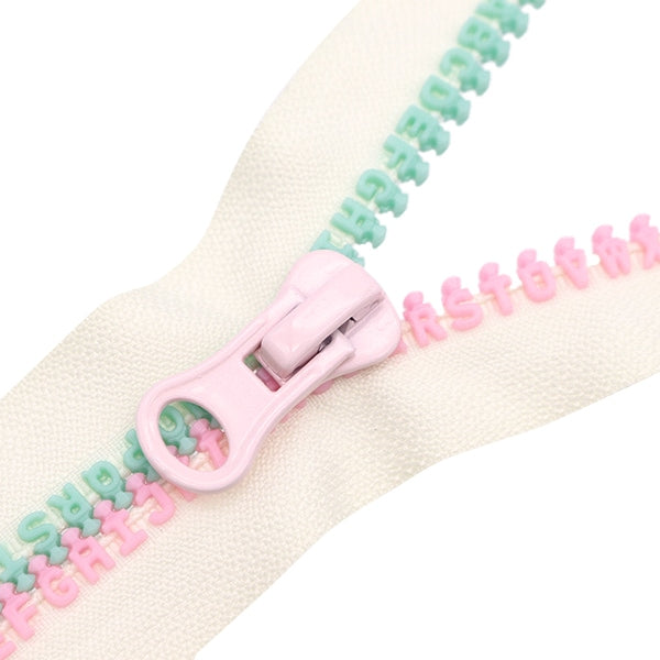 Молния "алфавитМолния 20 см 1PKGR PINK X GREEN SPF2301-20"