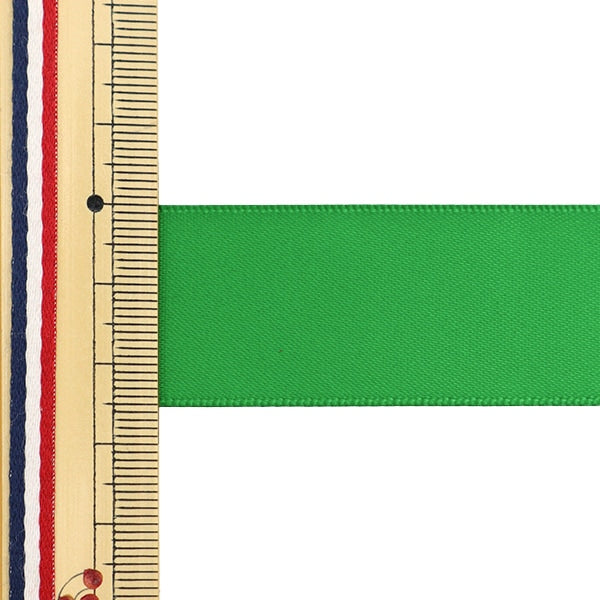 리본 "폴리 에스테르 이중 새틴리본 녹색 25mm x 3m "