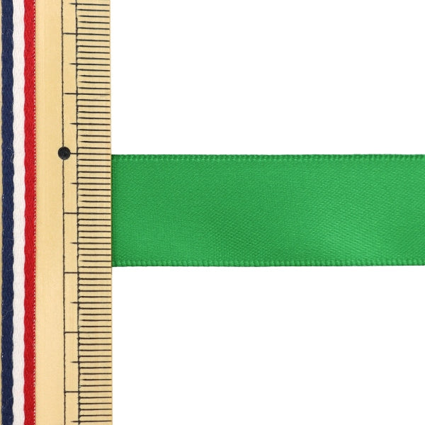 리본 "폴리 에스테르 이중 새틴리본 녹색 19mm x 3m "