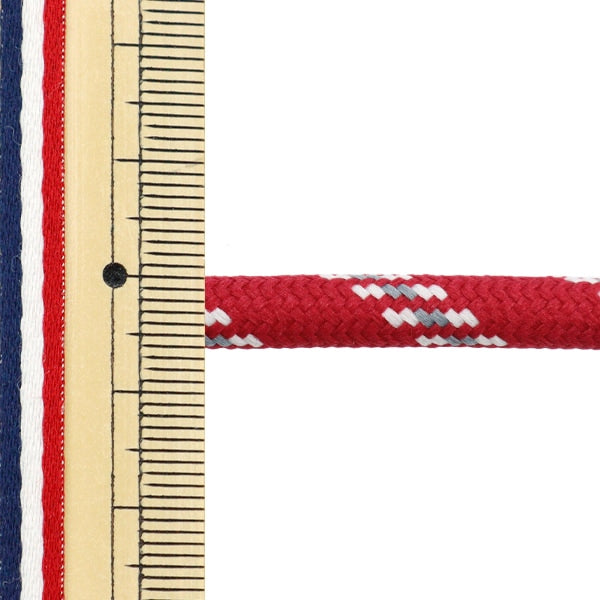 【数量5から】 手芸ひも 『アウトドアコード 幅約6mm アカ YKT-3B』 KOKKA コッカ