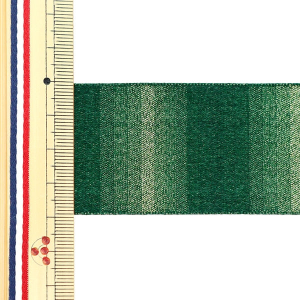 【数量5から】 リボン 『グラデーションラメサテン 約38mm幅 91番色 7400』