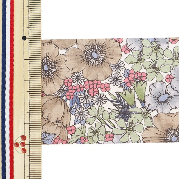 【数量5から】 リボン 『リバティ・ファブリックス プリントリボン 幅50mm RI-DC10480ZE』