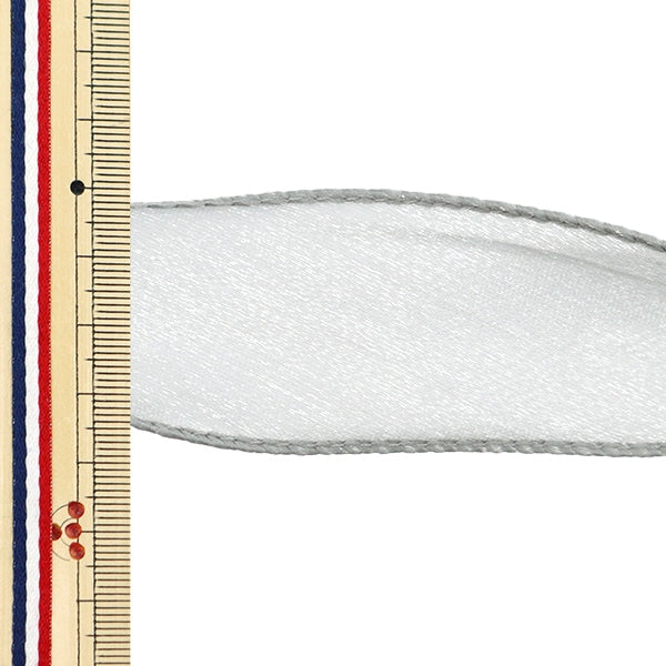 【数量5から】 リボン 『フィッシュテールリボン 約31~40mm幅 グレー 13847』