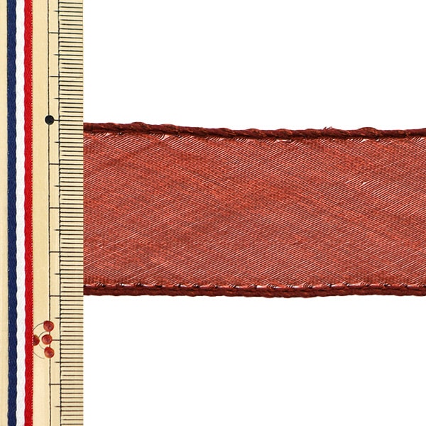 【数量5から】 リボン 『フィッシュテールリボン 約31~40mm幅 エンジ 13843』