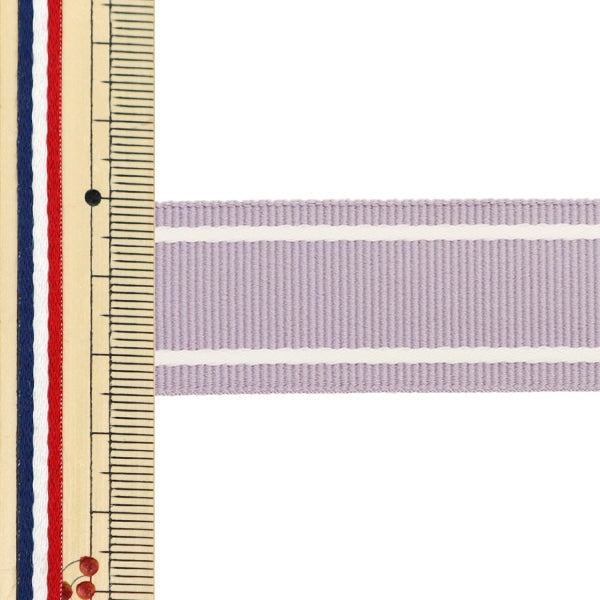 【数量5から】 手芸テープ 『ファミーユテープ 約25mm幅 パープル YZGSL25-L』