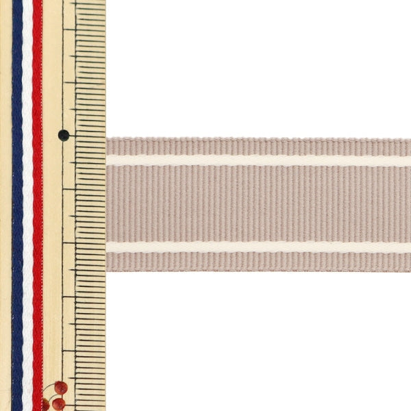 【数量5から】 手芸テープ 『ファミーユテープ 約25mm幅 ベージュ YZGSL25-L』