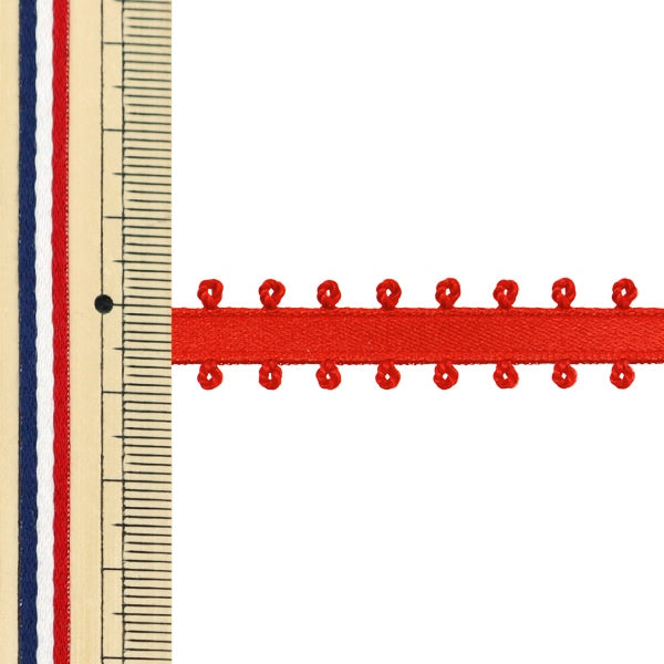 【数量5から】 リボン 『ピコットサテンリボン 1600K 約6mm幅 1番色』 MOKUBA 木馬