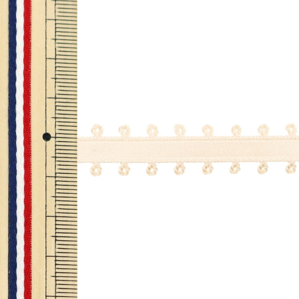 【数量5から】 リボン 『ピコットサテンリボン 1600K 約6mm幅 10番色』 MOKUBA 木馬