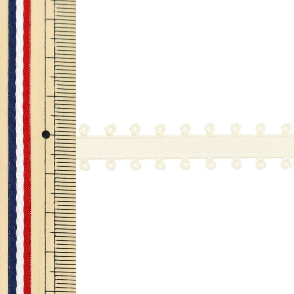 【数量5から】 リボン 『ピコットサテンリボン 1600K 約6mm幅 12番色』 MOKUBA 木馬