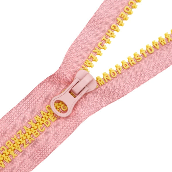 Fermeture éclair "alphabetFermeture éclair 20 cm LPK rose clair SPF2301-20"