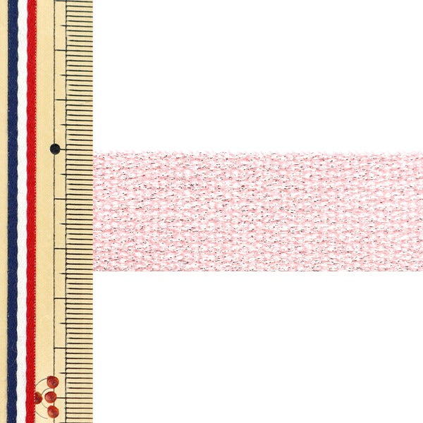 【数量5から】 手芸テープ 『クリスタルテープ 約25mm幅 パールピンク YZ30255-G』