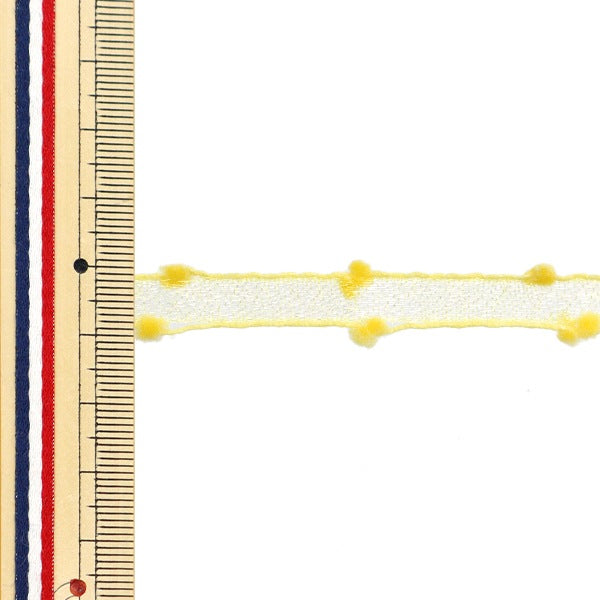 【数量5から】 リボン 『オーガンジーパフ 3番色 約1cm幅 0482』 AOYAMARIBBON 青山リボン