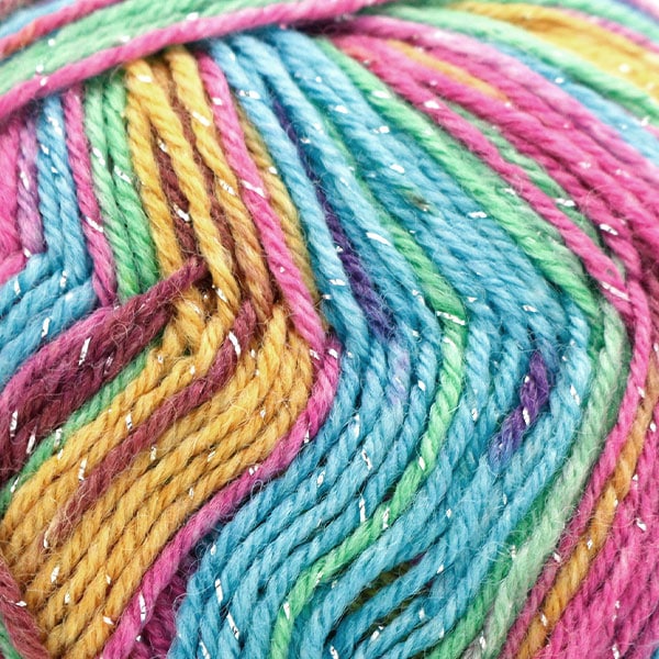 Hilo de calcetín Hilos Ópalo de ópalo de ópalos "Pretty Silver Effect 4Ply 11280 Color"