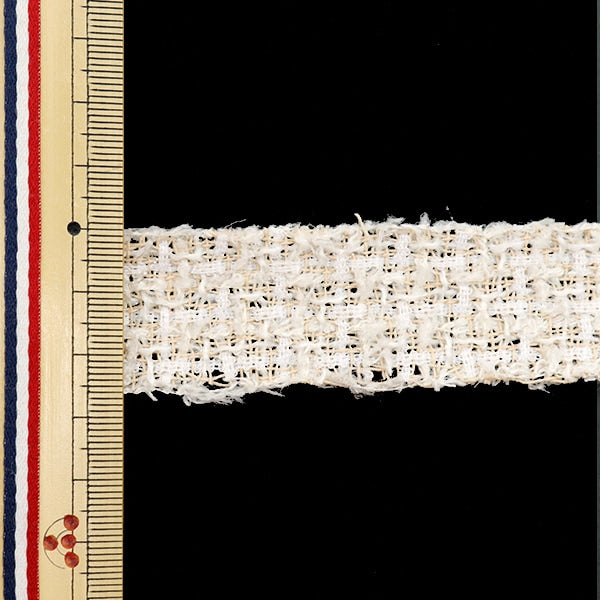 【数量5から】 手芸用テープ 『ネロリローズ ツイードテープ 25mm ベージュ NR-04』