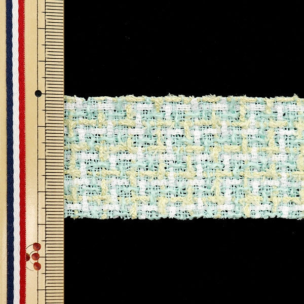 【数量5から】 手芸用テープ 『ネロリローズ ツイードテープ 38mm グリーン NR-05』