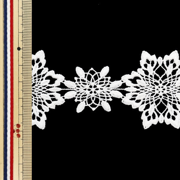 【数量5から】 レースリボンテープ 『レース ホワイト 約5cm幅 ISY-6-24-10A』