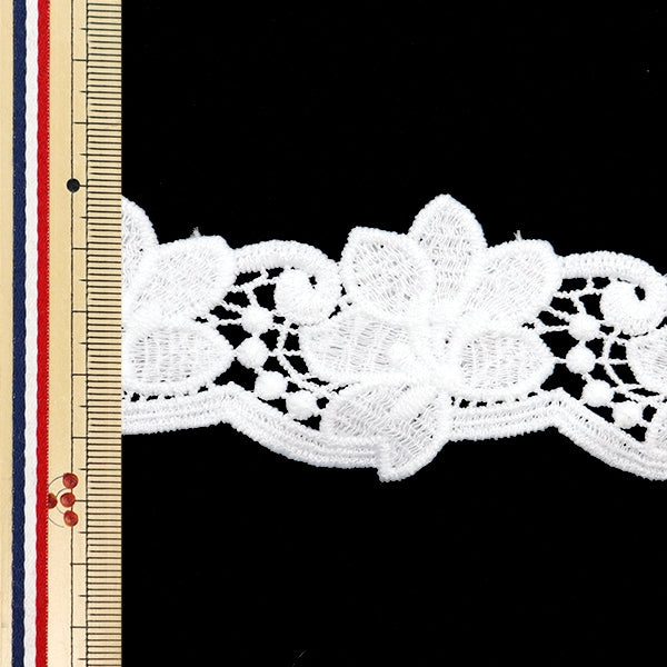 【数量5から】 レースリボンテープ 『レース ホワイト 約4.5cm幅 ISY-6-24-18A』