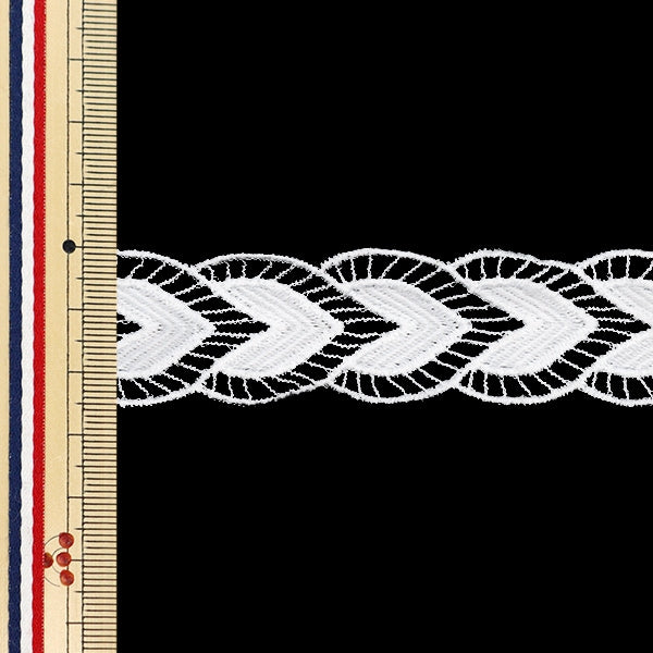 【数量5から】 レースリボンテープ 『レース ホワイト 約2.5cm幅 ISY-6-24-26A』