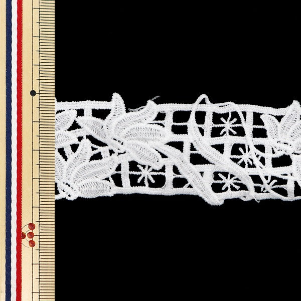【数量5から】 レースリボンテープ 『レース ホワイト 約3.7cm幅 ISY-6-24-27A』