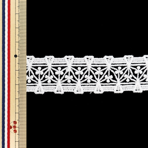 【数量5から】 レースリボンテープ 『レース ホワイト 約2.6cm幅 ISY-6-24-28』