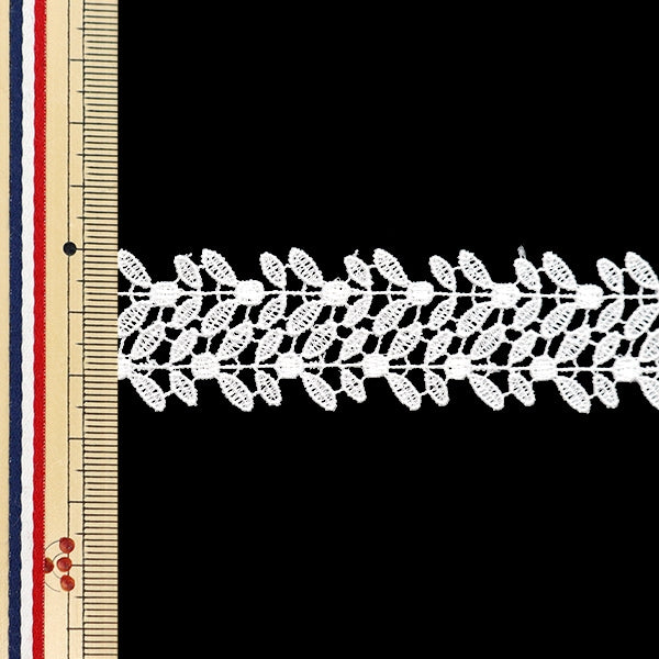 【数量5から】 レースリボンテープ 『レース ホワイト 約2.5cm幅 ISY-6-24-32』