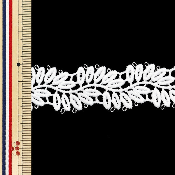【数量5から】 レースリボンテープ 『レース ホワイト 約2.8cm幅 ISY-6-24-34』