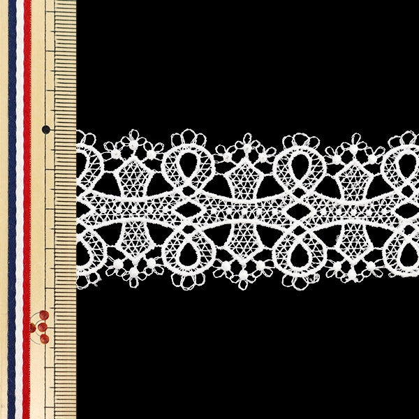 【数量5から】 レースリボンテープ 『レース ホワイト 約4cm幅 ISY-6-24-6A』