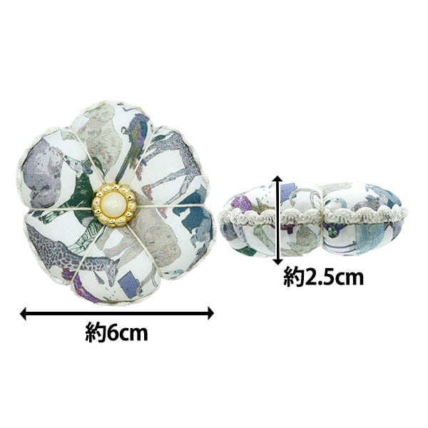 Подушечка для булавок "Ткань Liberty Pink Cdosite Flower Type Pi3-3634160DE"