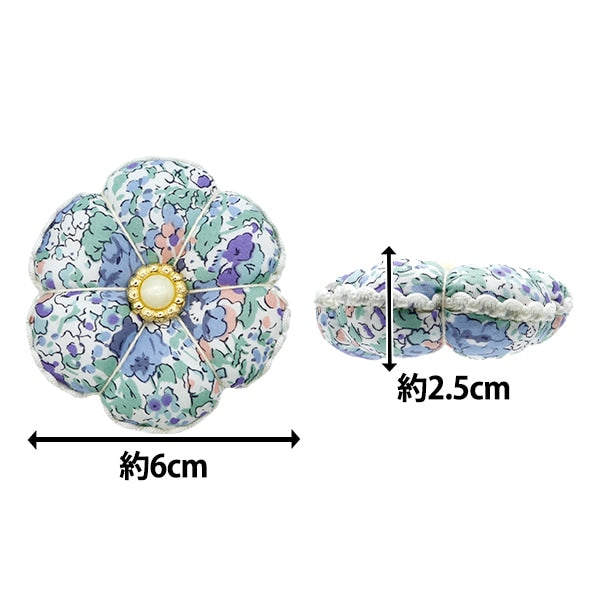 Pin cushion "Liberty Fabric Pink Cdosite Flower PI3-3332022AE"