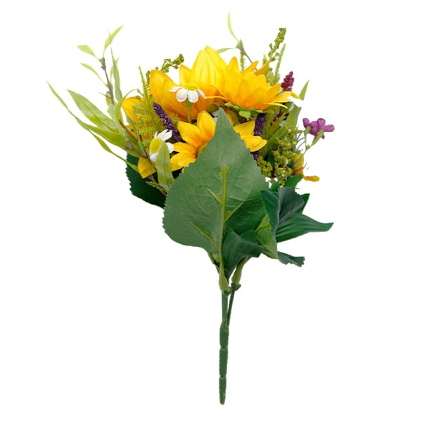 Artificial flower silk flower "Sunflower Mix Bush VE-6537"