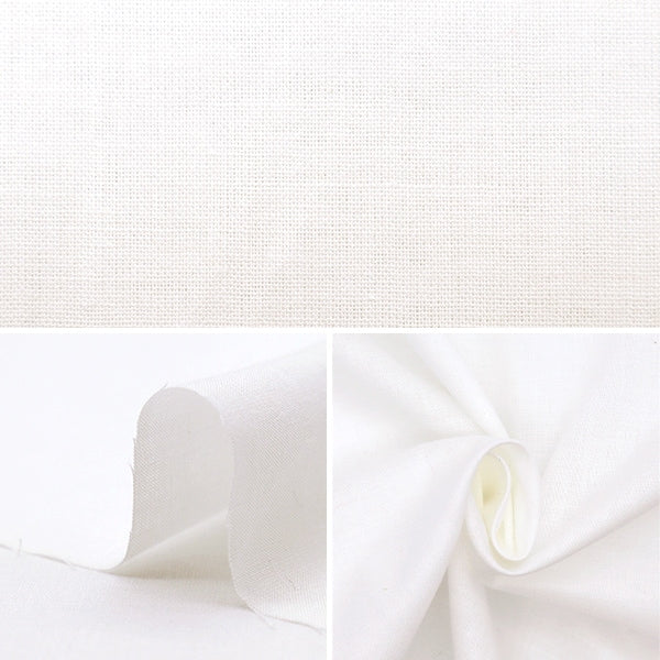【数量5から】 生地 『ボイル 無地 ホワイト IN60BOI-WH』