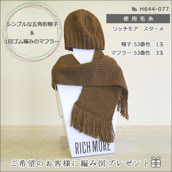 Fall and winterYarn "STAME (Stam) 51st color" Richmore Rich More