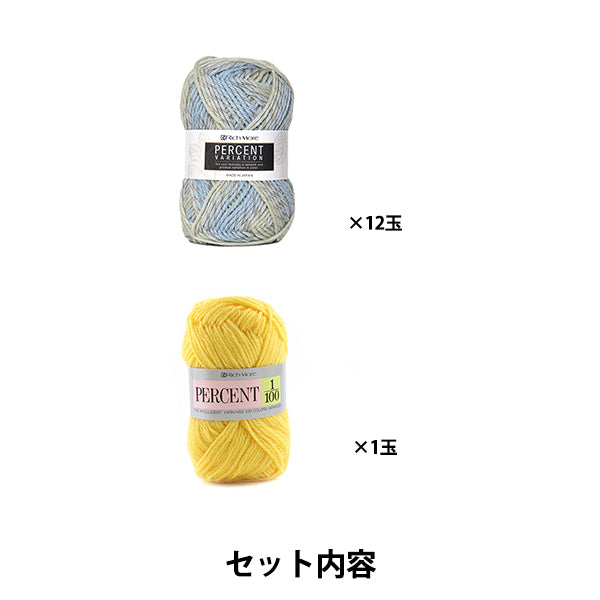 Knitting kit "Pullover BR-14528 with circular pattern" Hamanaka