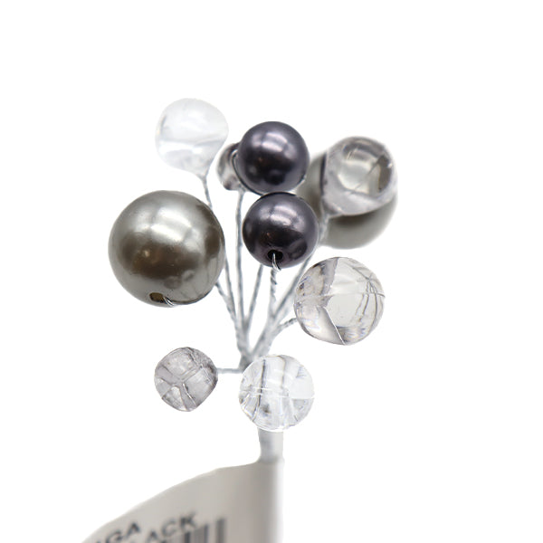 Artificial Silk Flower "Mix Pearl Pick Black 1251GA-020"