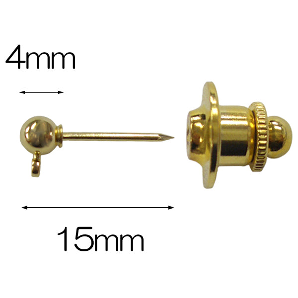 Accesorios de artesanía "4 mm Ball Tack Pin plateado "