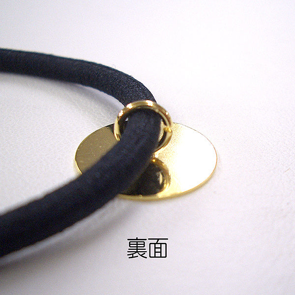 Zubehörmaterial "15 mm Haare mit GerichtenElastische Kordel (SchwarzElastische Kordel) Gold "