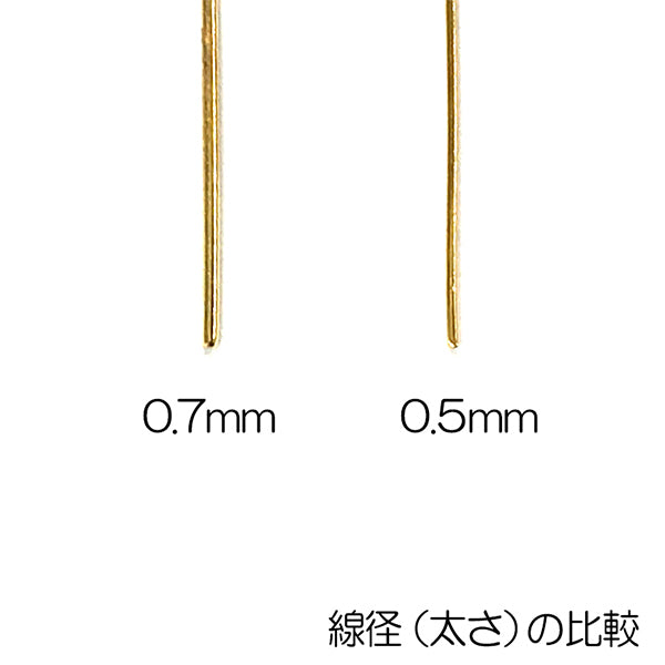 Handicraft bracket "9 pins 0.5x20mm gold color"