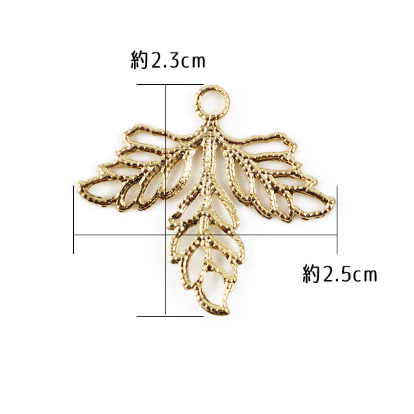 Staffa artigianale "Metal Charm Plant Motof #10570 con oro oro G CAN"