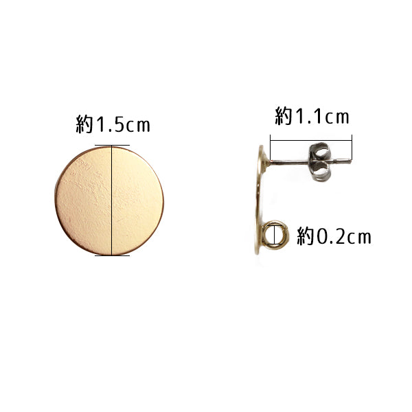 수예브래킷 "골드 골드 G와 스테인레스 스틸 피어싱 둥근 판"