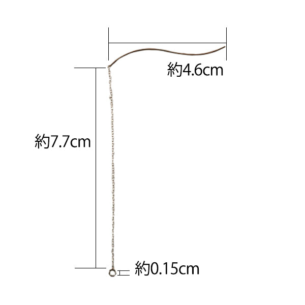 수예브래킷 "아메리칸 귀걸이 웨이브 실버 실버 S"