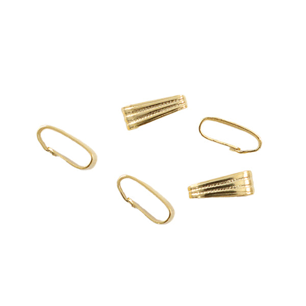 手芸金具 『スジ入りバチカン 中 ゴールド 5個入り』